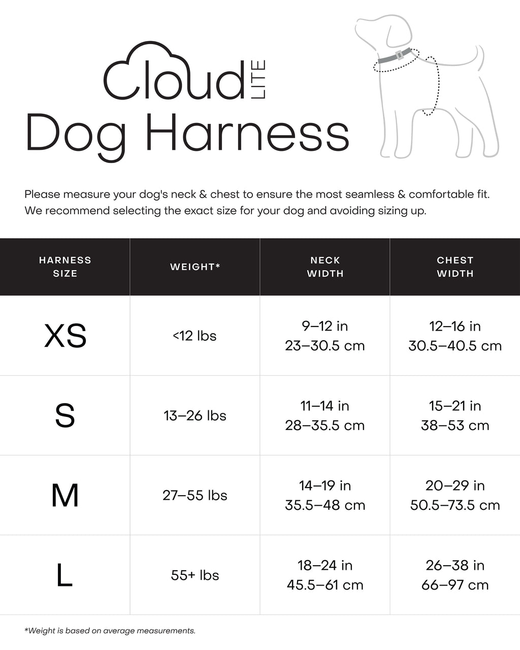 Lunar Glow Cloud Lite Dog Harness