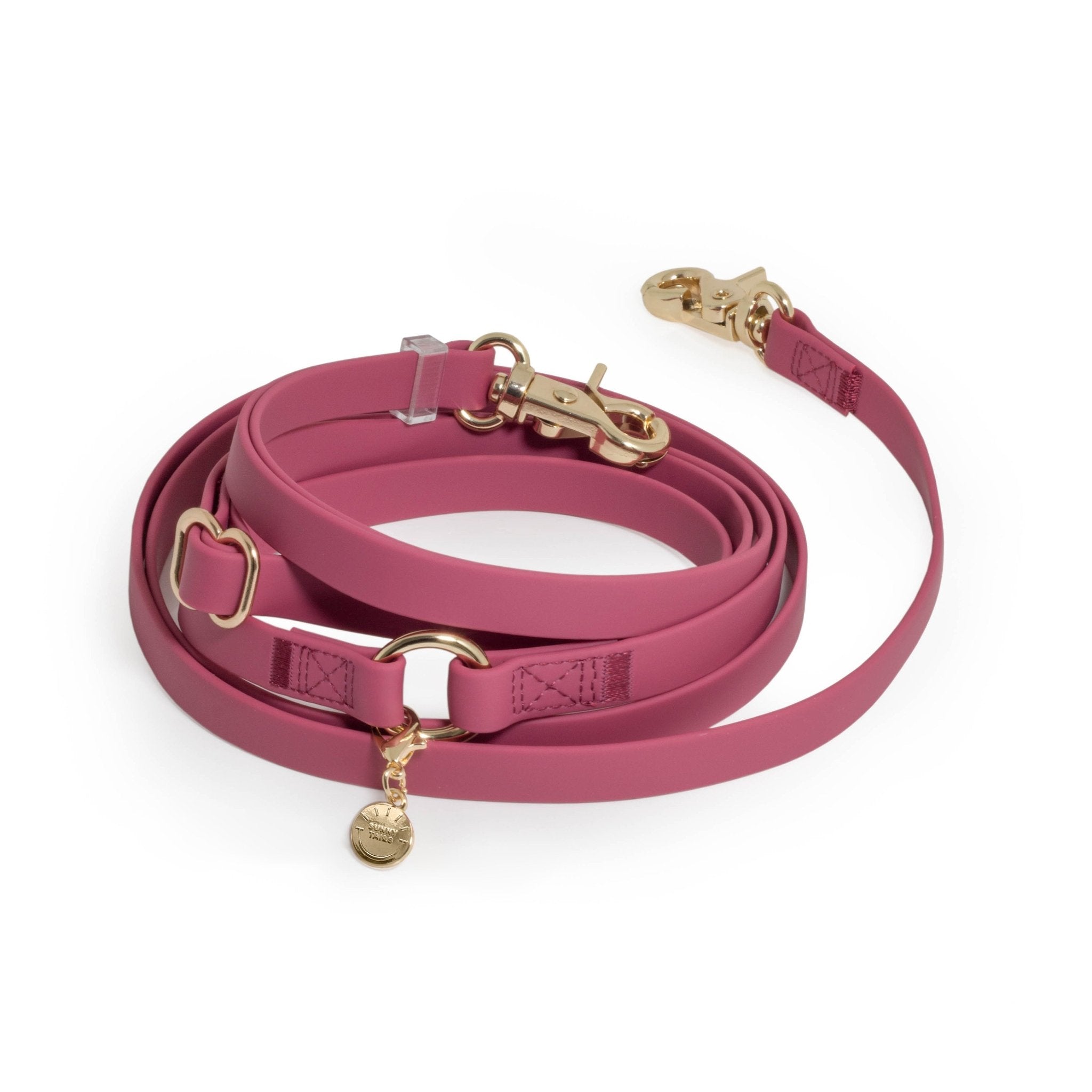Mulberry Burgundy 4-in-1 Convertible Hands Free Cloud Dog Leash (Standard leash preorder ship by 6/19)