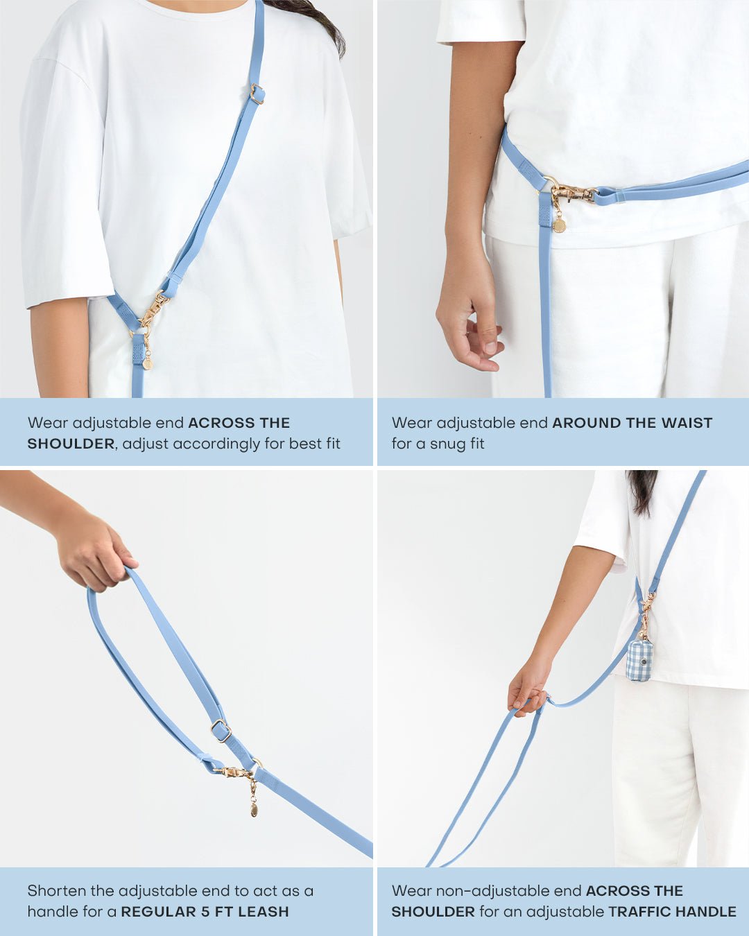 Mulberry Burgundy 4-in-1 Convertible Hands Free Cloud Dog Leash (Standard leash preorder ship by 6/19)