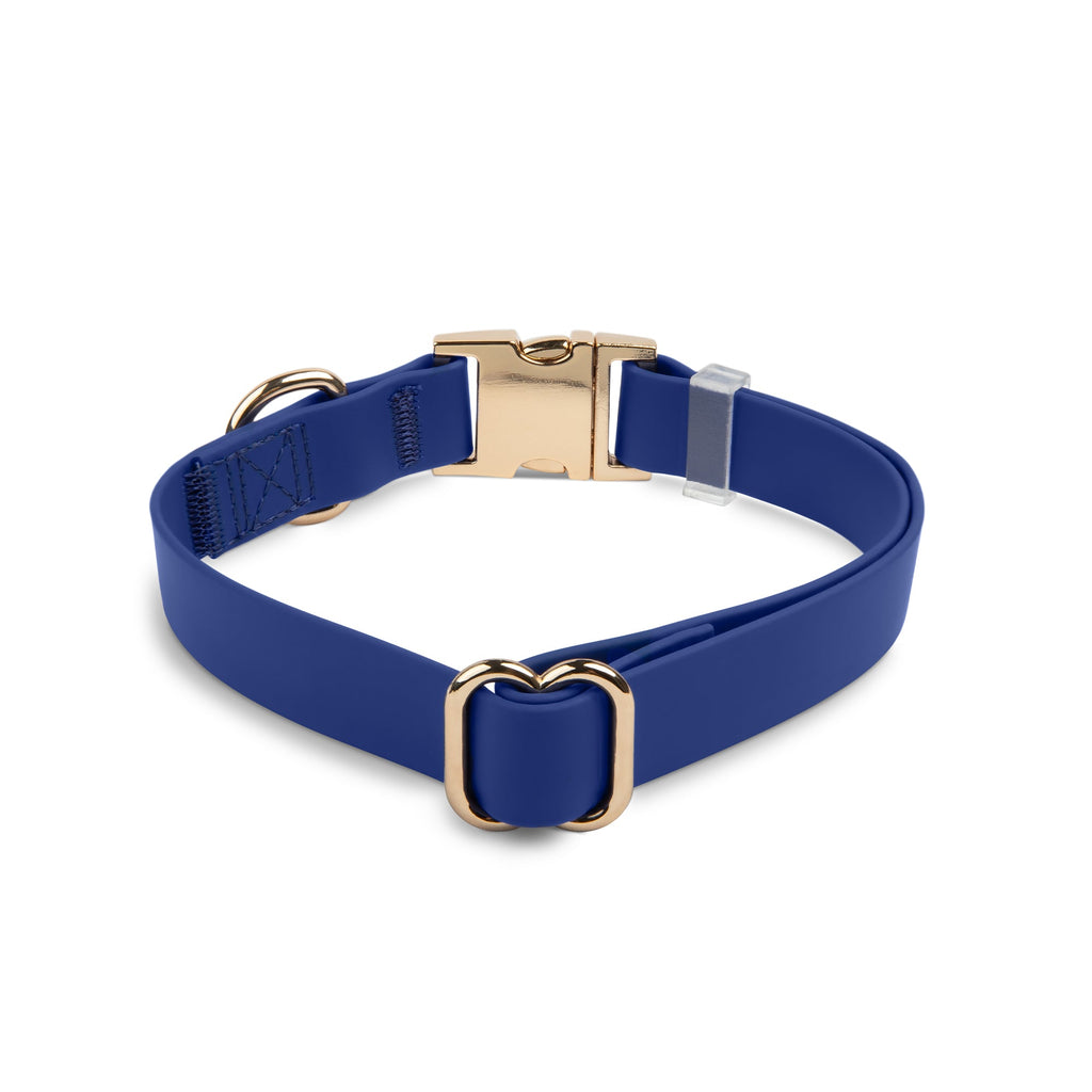 Signature Navy Waterproof Dog Collar