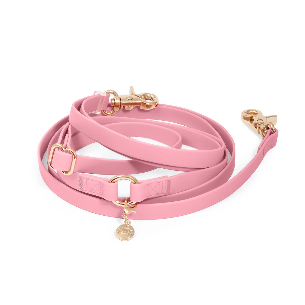Perfect Pink 4-in-1 Convertible Hands Free Cloud Dog Leash (Standard leash preorder ship by 6/12)
