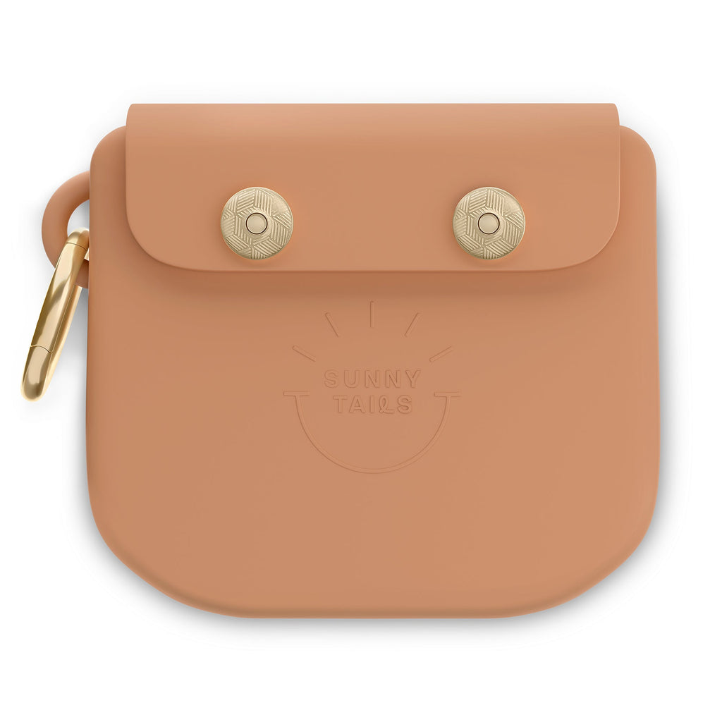 Chai Brown Snap Dog Treat Pouch