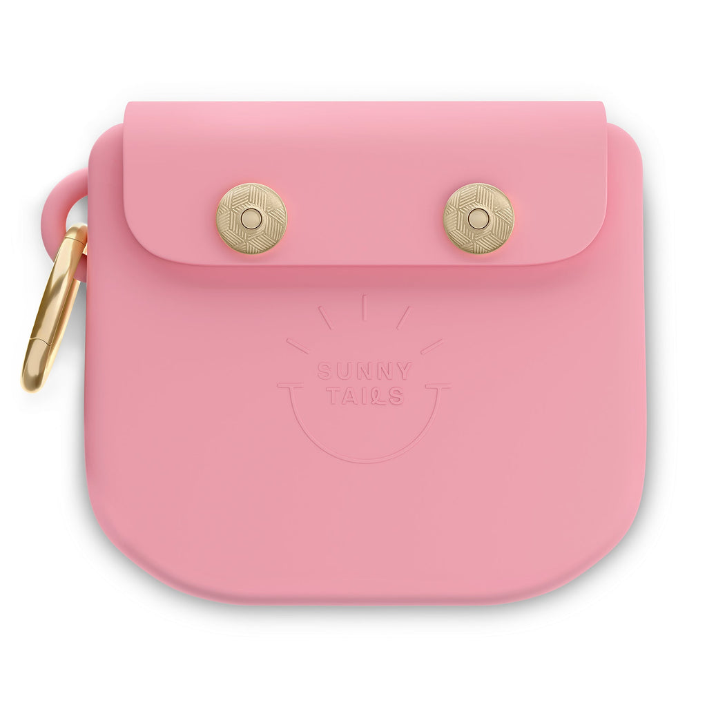 Perfect Pink Snap Dog Treat Pouch