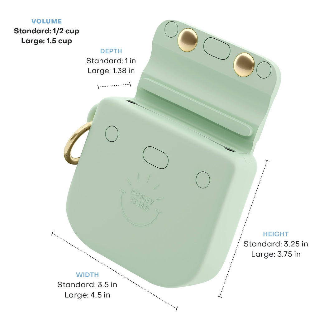 Pistachio Green Snap Dog Treat Pouch
