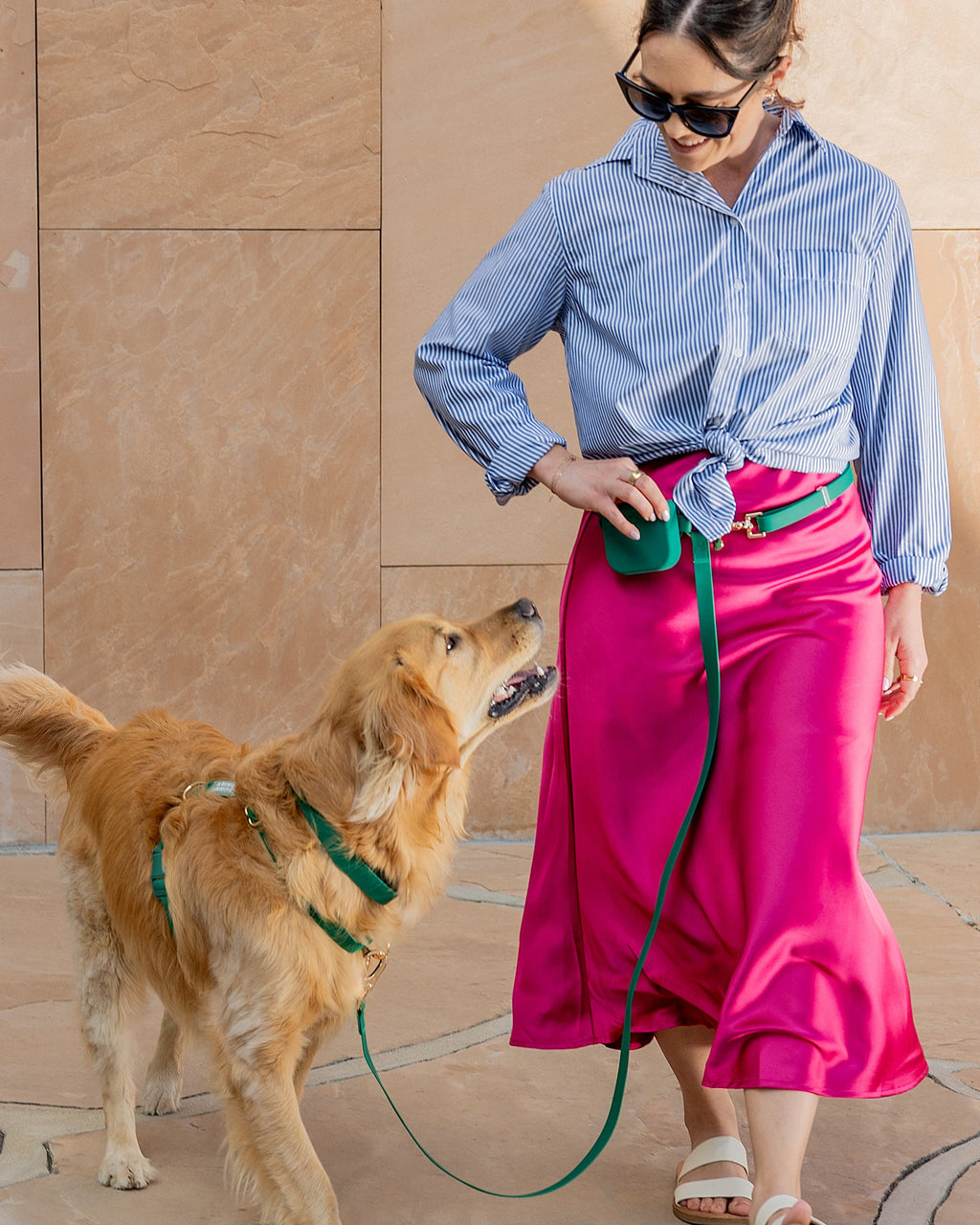 Meadow Green Waterproof Dog Collar