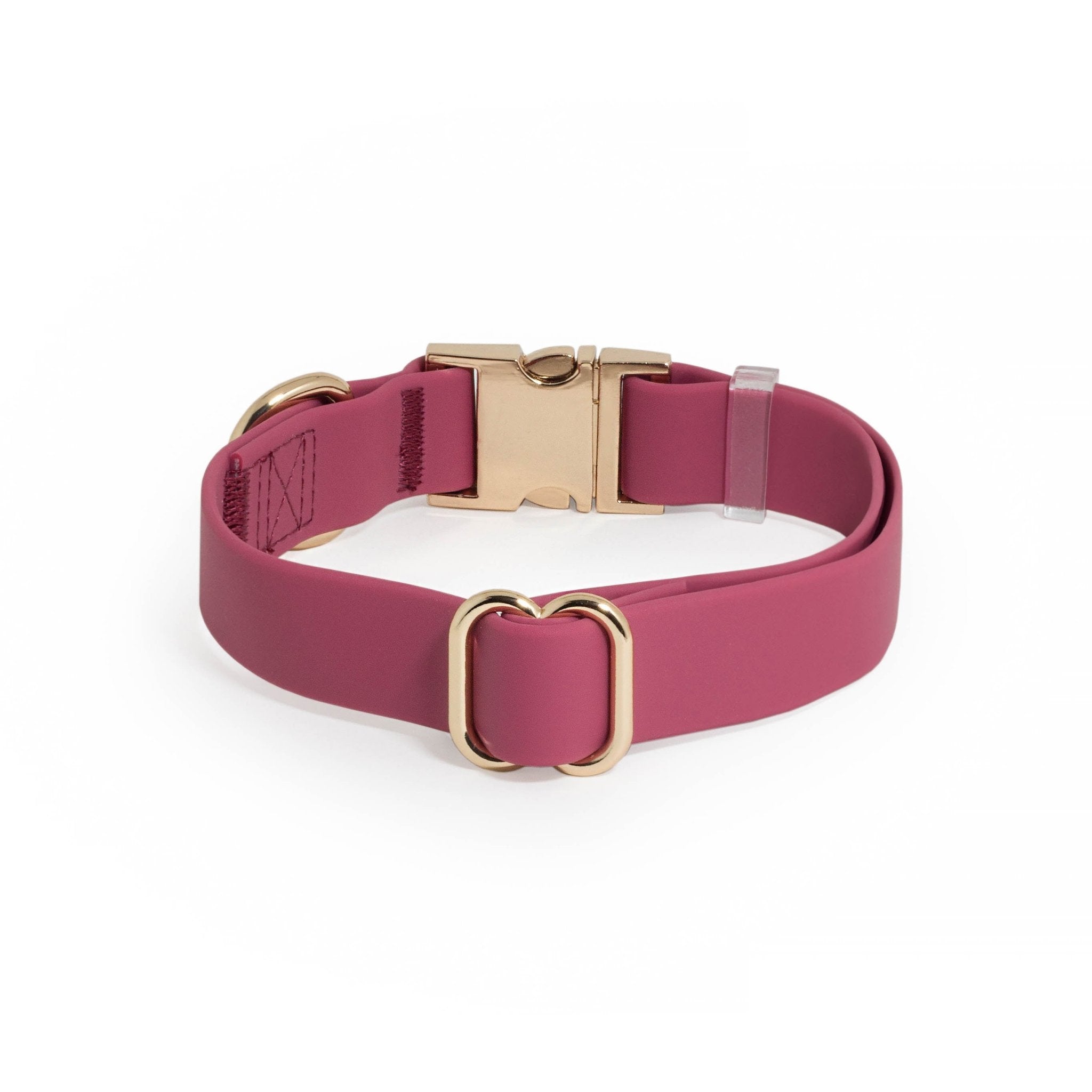 Mulberry Burgundy Waterproof Dog Collar